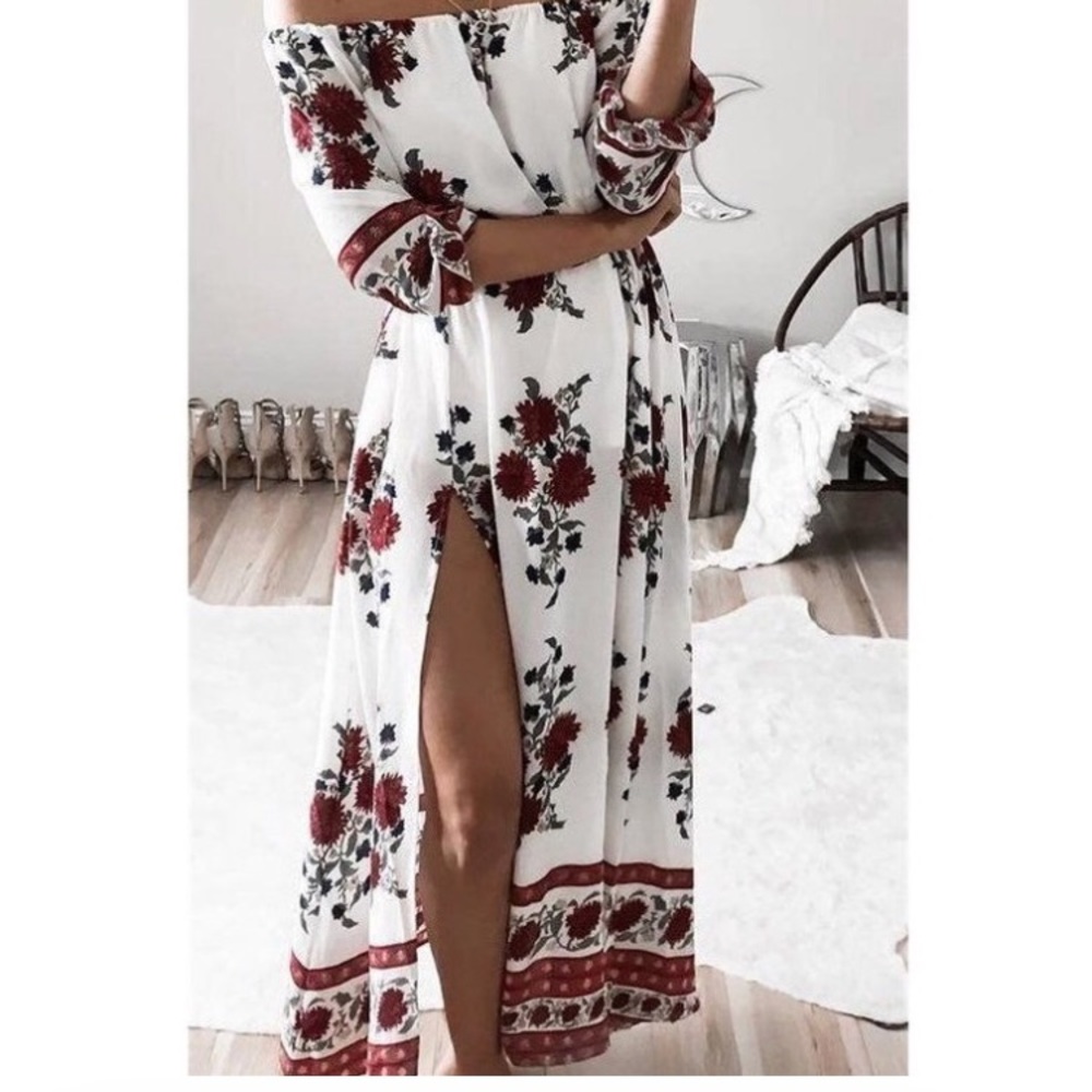 Off Shoulder floral dress